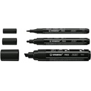 Acrylmarker STABILO  Free Acrylic Mixed Tip set à 3 breedtes zwart — afbeelding 4