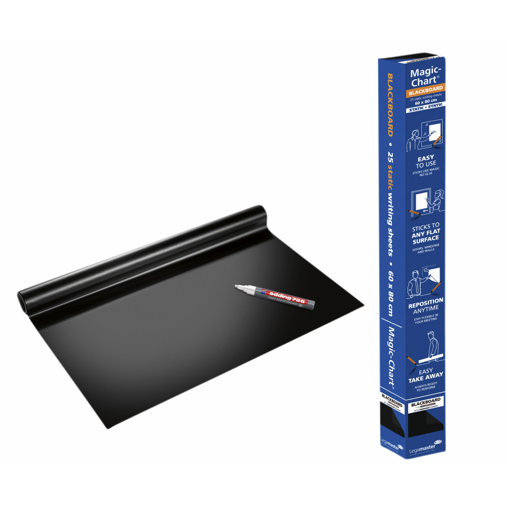 Magic-Chart Legamaster Whiteboard 600x800mm zwart 25 vel — afbeelding 3