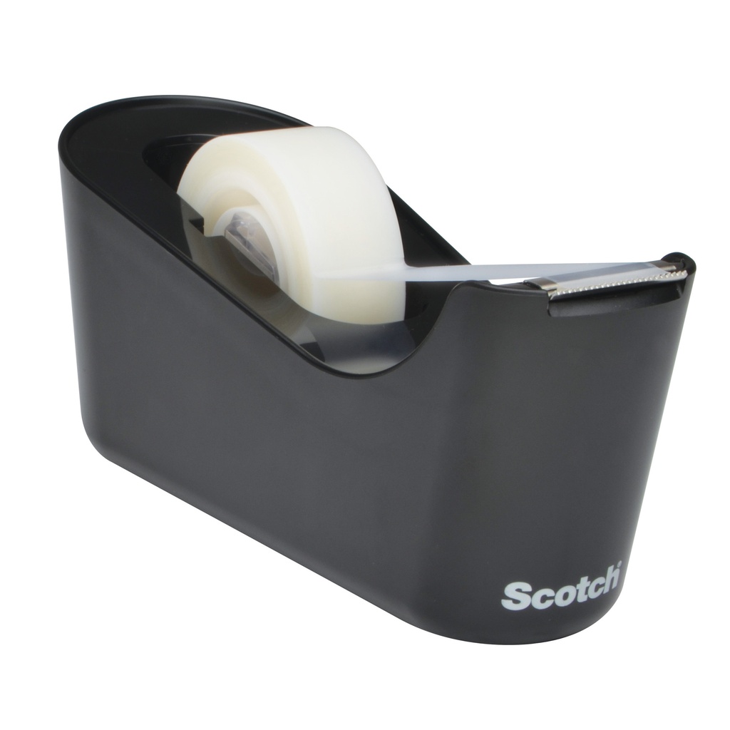 Plakbandhouder Scotch C18 zwart + 1 rol magic tape 19mmx33m — afbeelding 2