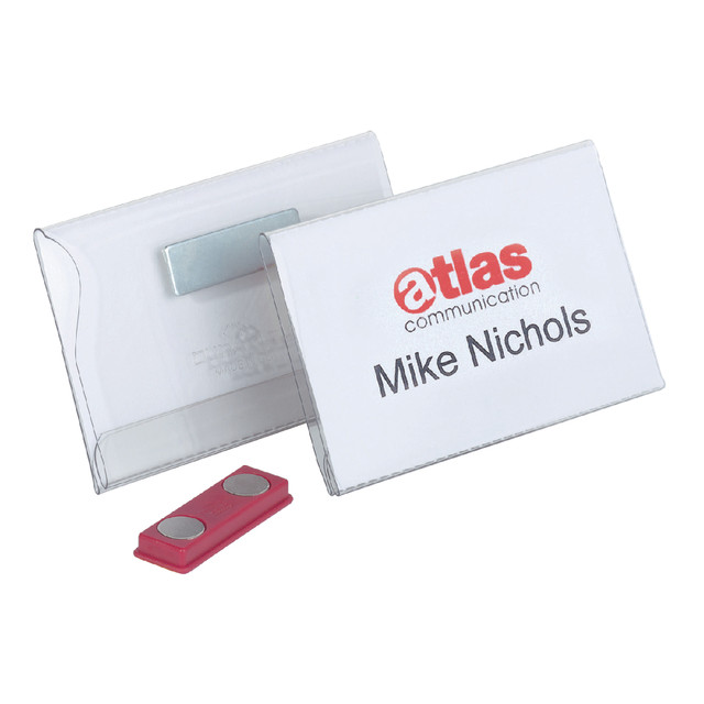 Badge Durable 8117 vlak met magneet 54x90mm — afbeelding 2