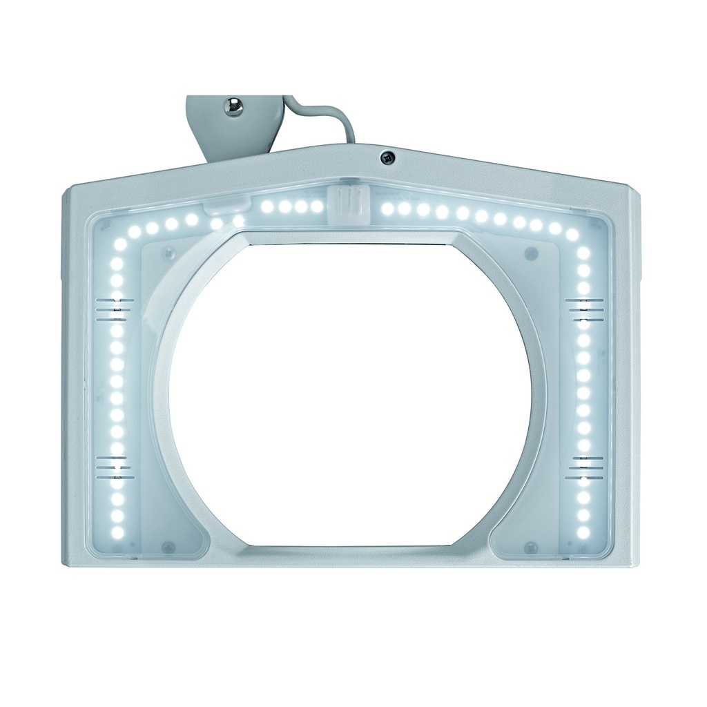 Loeplamp MAUL Vitrum LED met tafelklem lens 307 cm2 wit — afbeelding 2