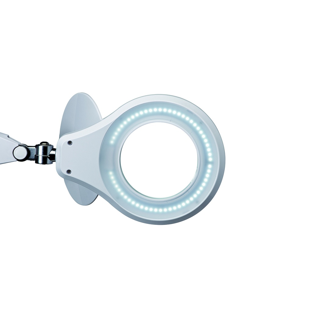 Loeplamp MAUL Source LED dimbaar met tafelklem lens 126 cm2 wit — afbeelding 2