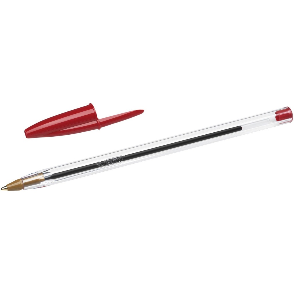 Balpen Bic Cristal medium rood — afbeelding 2
