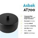 Asbak BRASQ tafelmodel 1 liter met deksel AT700 zwart — afbeelding 8