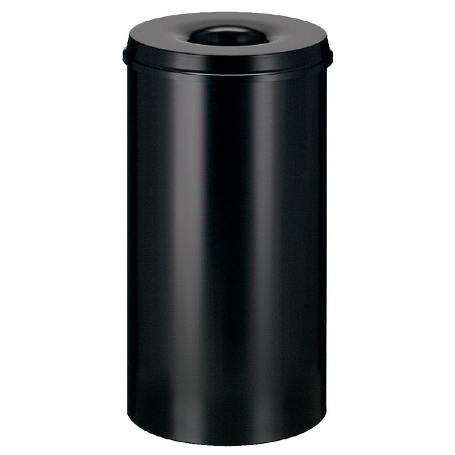 Papierbak met vlamdover Vepabins 50 liter 335mm zwart — afbeelding 3