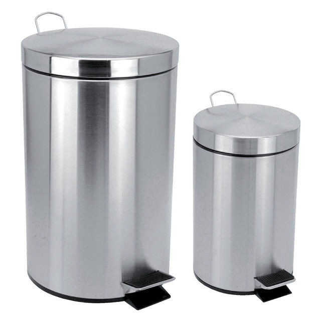 Pedaalemmer V-part 3 liter mat rvs — afbeelding 2