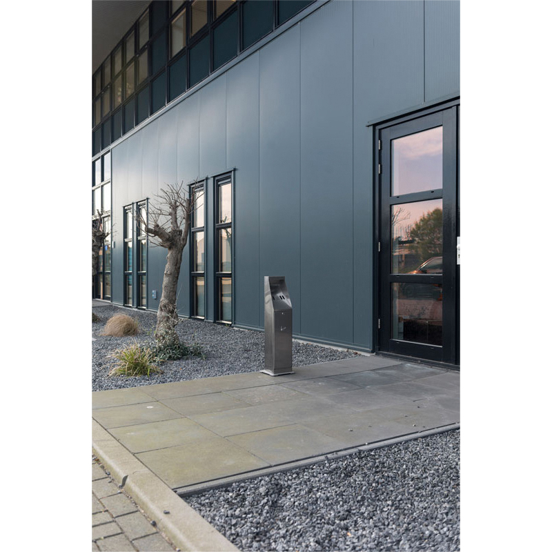 Asbak staand Vepa Bins zuil vrijstaand RVS 31025411 — afbeelding 2