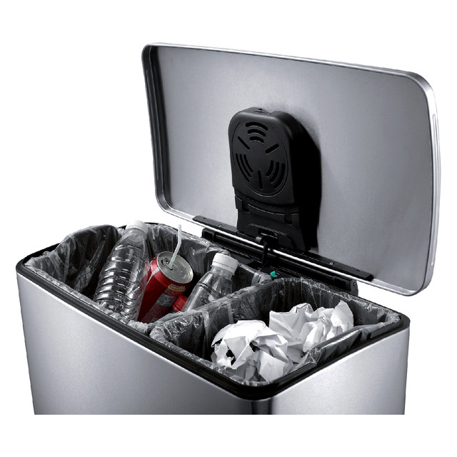 Pedaalemmer EKO E-Cube 18+28 liter rvs — afbeelding 2