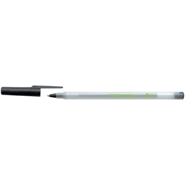 Balpen Bic Ecolutions round stic medium zwart — afbeelding 4