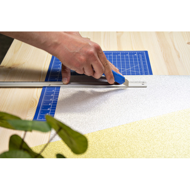 Snijmes Westcott Office 18mm met schuifsluiting blauw — afbeelding 2