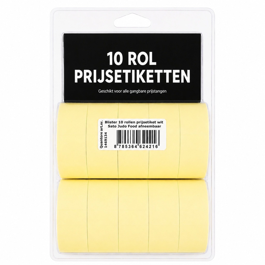 Etiket voor Sato Judo Food 26x16 mm wit afneembaar — afbeelding 2