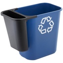 Zijbak Rubbermaid uitbreiding van grote afvalbak 5liter zwart — afbeelding 2