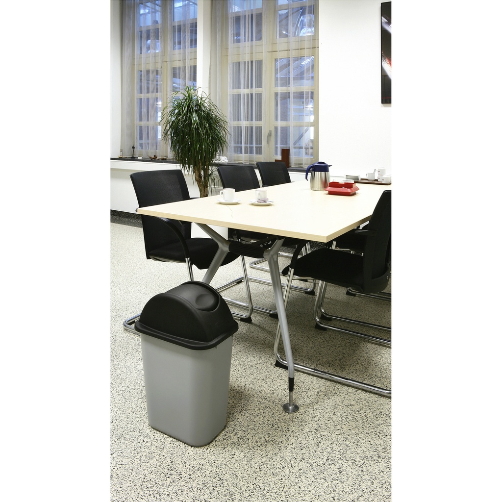 Deksel Rubbermaid medium 26liter zwart — afbeelding 3