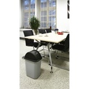 Deksel Rubbermaid medium 26liter zwart — afbeelding 3
