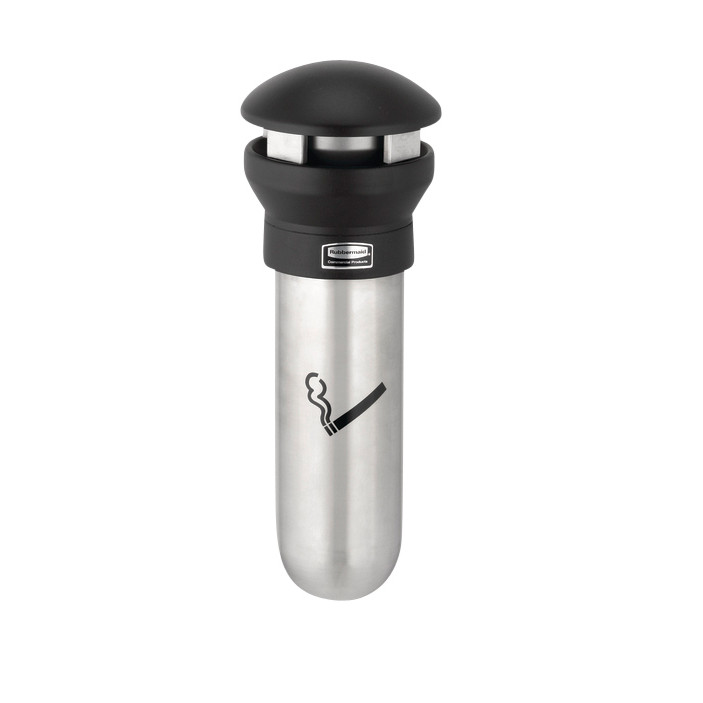 Asbak Rubbermaid Infinity muurbevestiging RVS — afbeelding 2