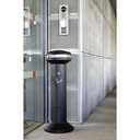 Asbak Rubbermaid Infinity XL staand zwart — afbeelding 3