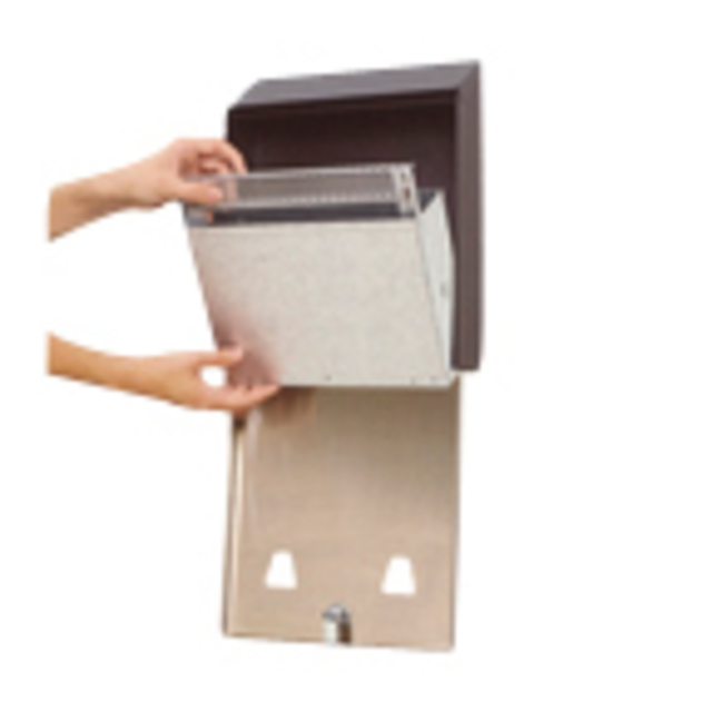 Asbak Rubbermaid Smokers' Station muurbevestiging zwart — afbeelding 2