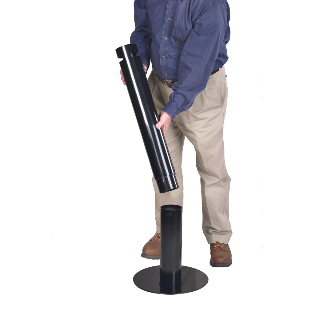 Asbak Rubbermaid Smokers' Pole vrijstaand zwart — afbeelding 3