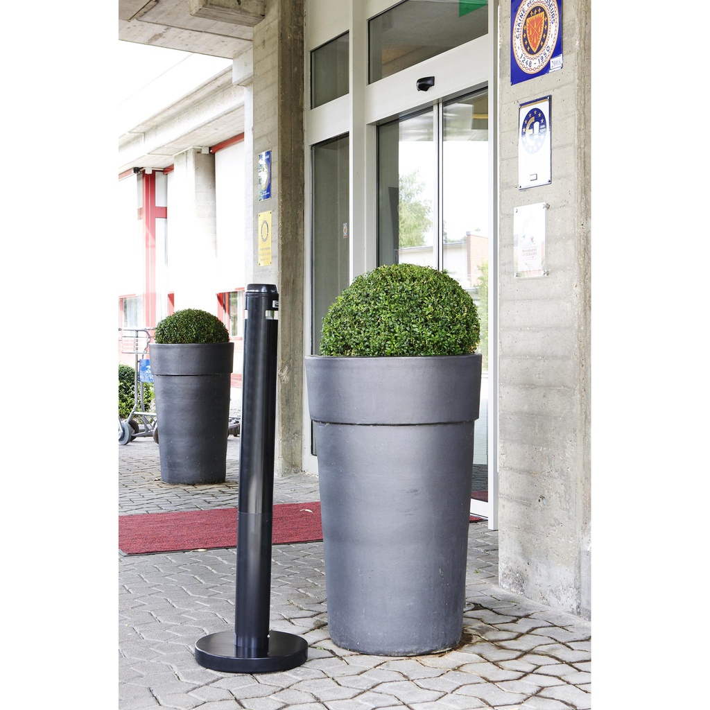 Asbak Rubbermaid Smokers' Pole vrijstaand zwart — afbeelding 4