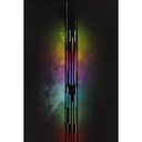 Afzetpaal Securit Nova RVS met rolband en RGB-verlichting 100cm zilver — afbeelding 2