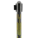 Afzetpaal Securit Nova RVS met rolband en RGB-verlichting 100cm zilver — afbeelding 3