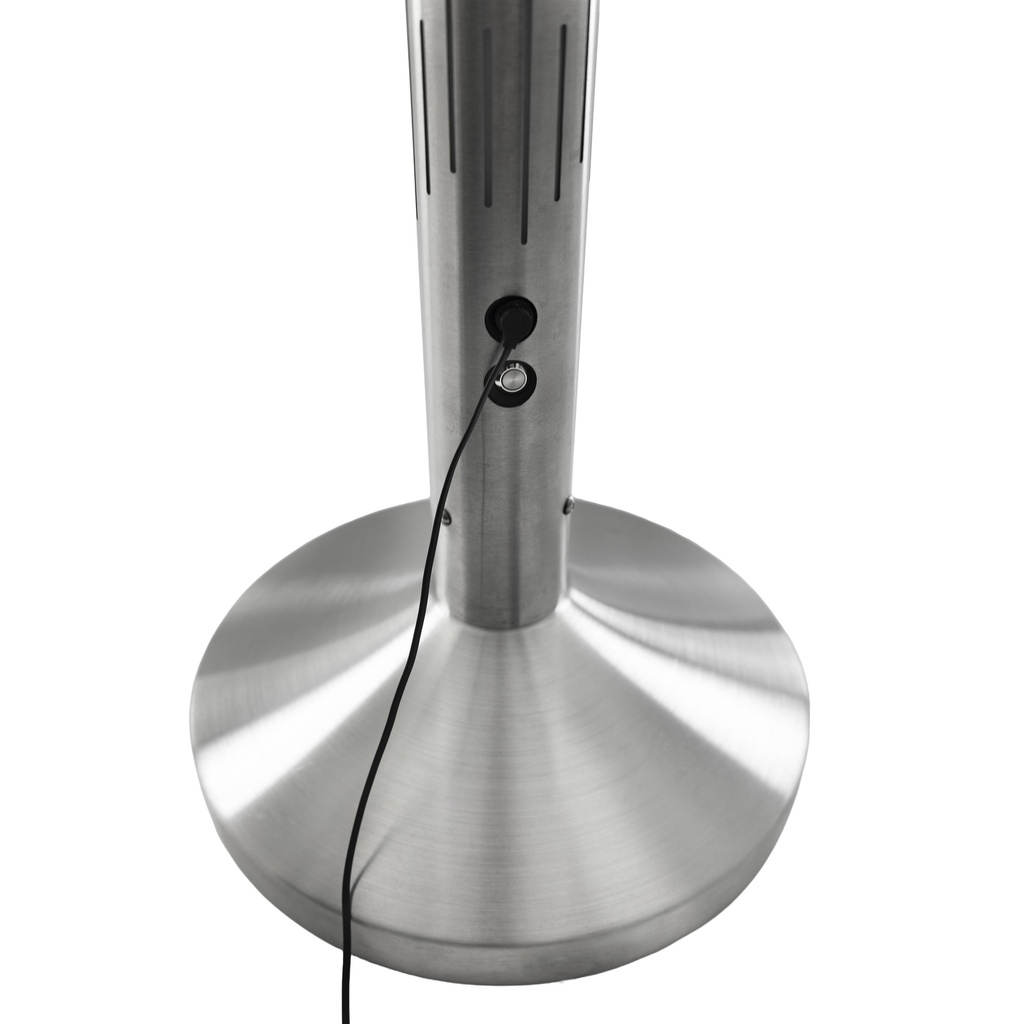 Afzetpaal Securit Nova RVS met rolband en RGB-verlichting 100cm zilver — afbeelding 4