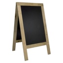 Stoepbord Securit 720x1310x40mm steigerhout — afbeelding 3