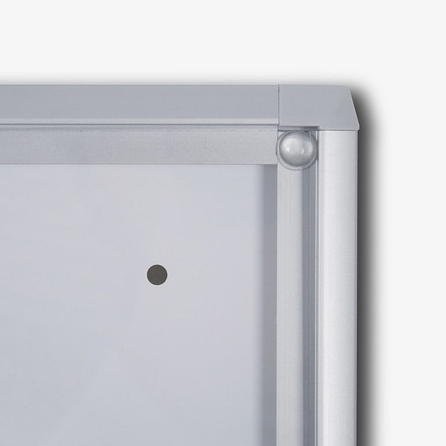 Vitrinebord Quantore voor binnen 4x A4 zilver — afbeelding 2