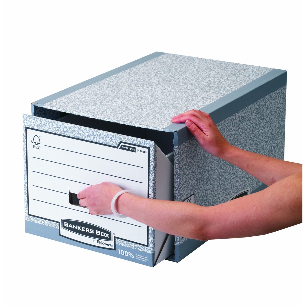 Archieflade Bankers Box A4 System A4 grijs — afbeelding 2