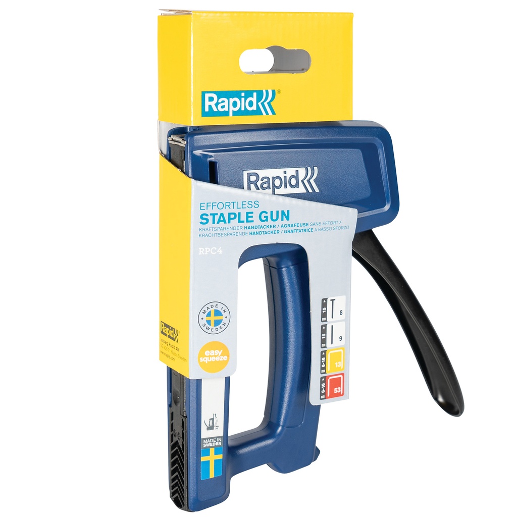 Handtacker Rapid Squeezy RPC4 13/6-16 blauw — afbeelding 3