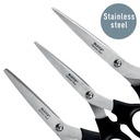 Schaar Leitz scharenset 165/185/200mm roestvrijstaal zwart — afbeelding 3
