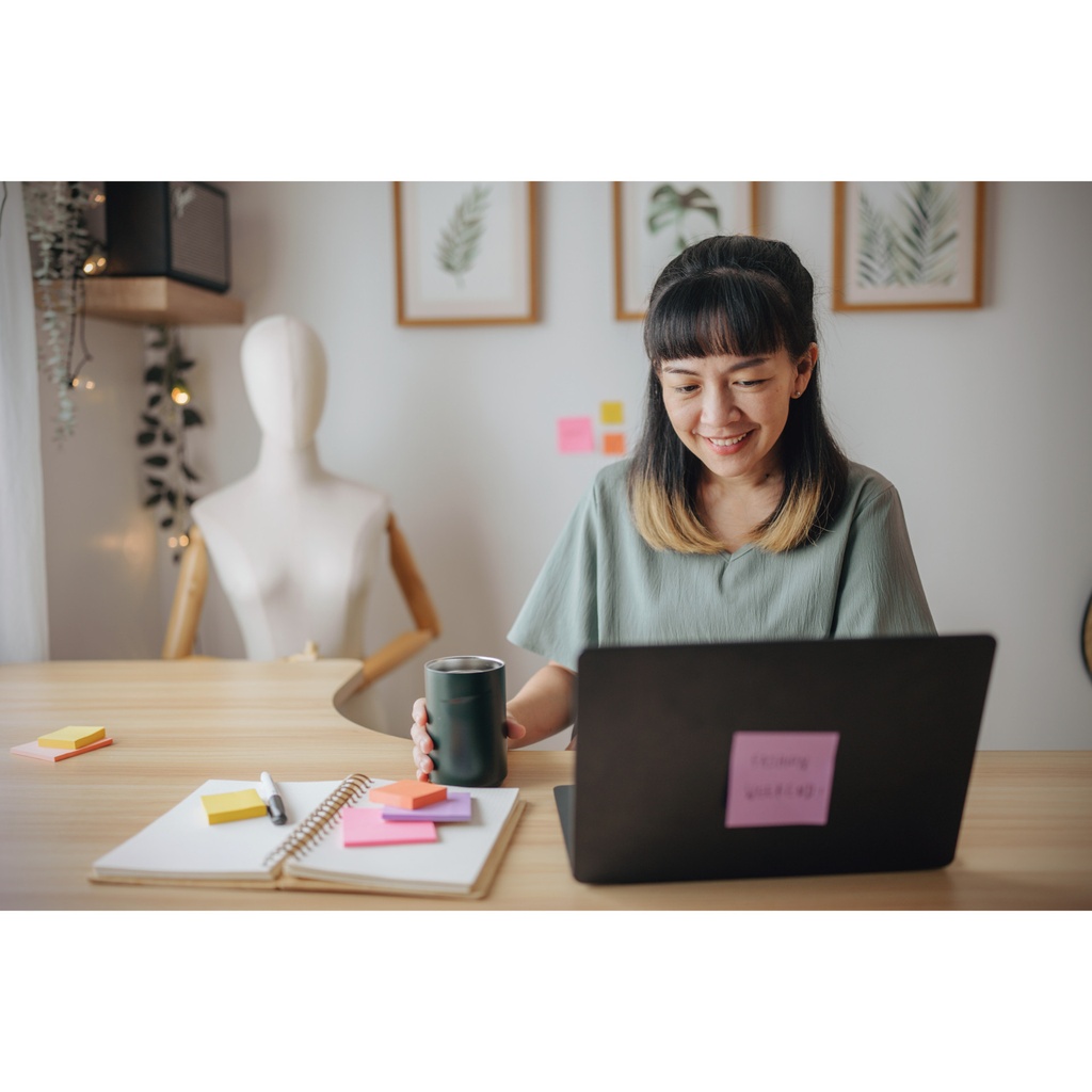 Memoblok Post-it 654 Super Sticky 76x76mm Summer Sorbet 6 stuks — afbeelding 4