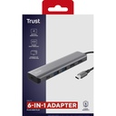 Adapter Trust Dalyx 6-in-1 USB-C — afbeelding 2