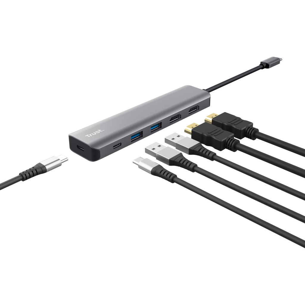Adapter Trust Dalyx 6-in-1 USB-C — afbeelding 5