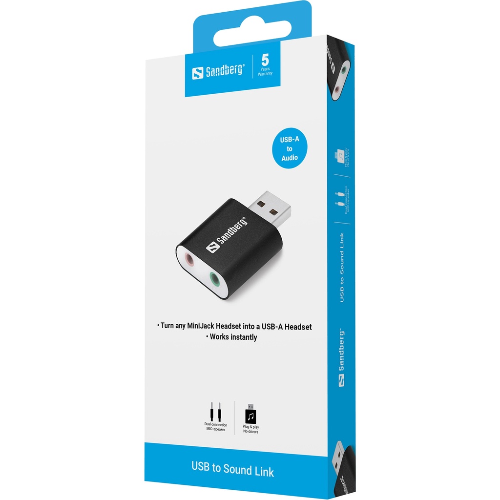 Sandberg USB to Sound Link – productfoto