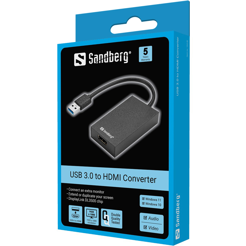 Sandberg USB 3.0 to HDMI Converter – productfoto