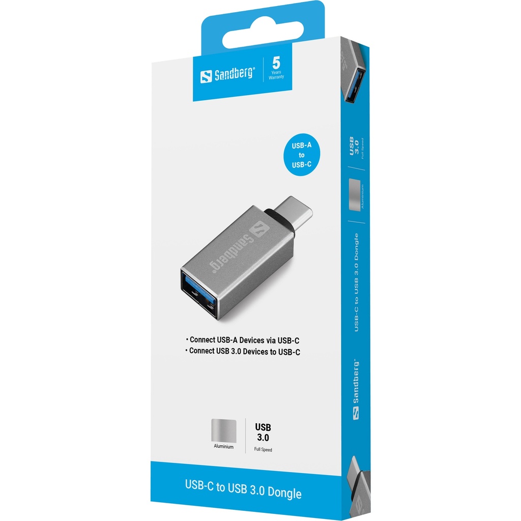 Sandberg USB-C to USB 3.0 Dongle – productfoto