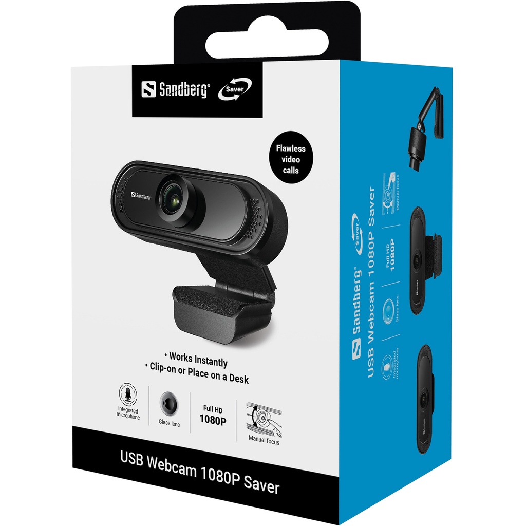Sandberg USB Webcam 1080P Saver – productfoto