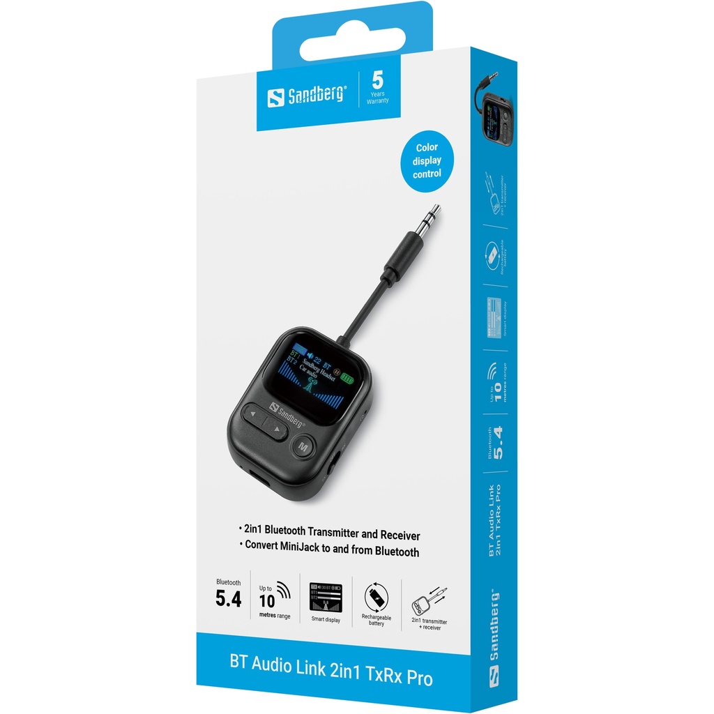 Sandberg BT Audio Link 2in1 TxRx Pro – productfoto
