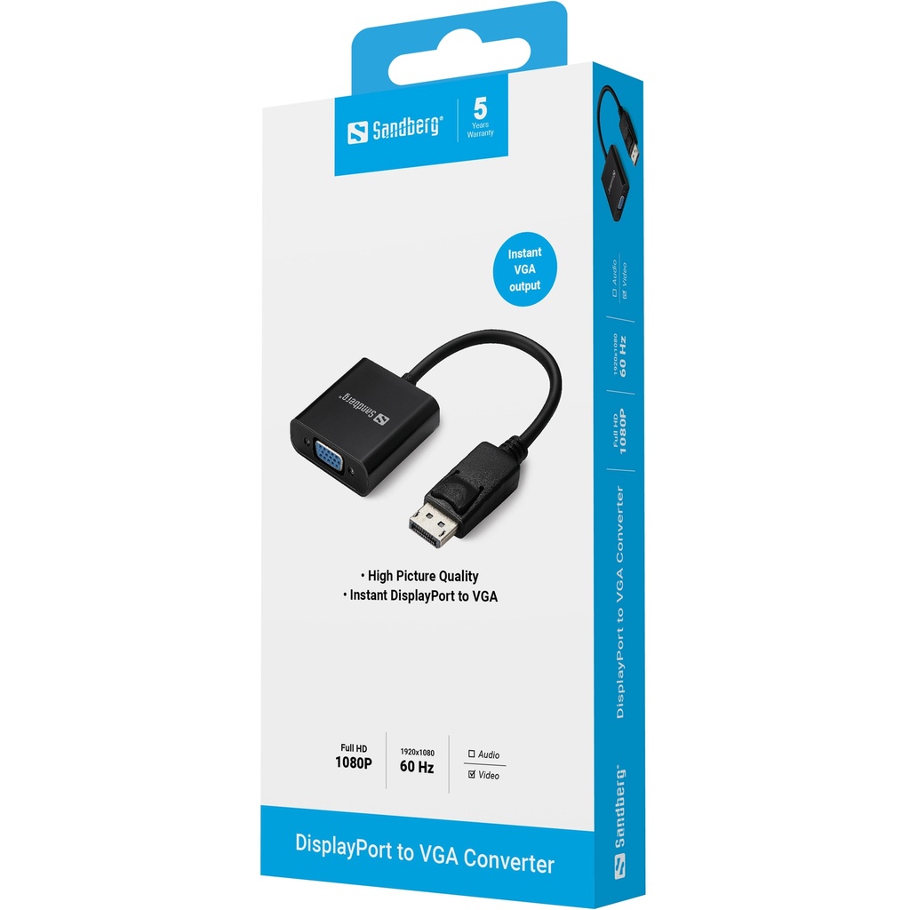 Sandberg Adapter DisplayPort>VGA – productfoto