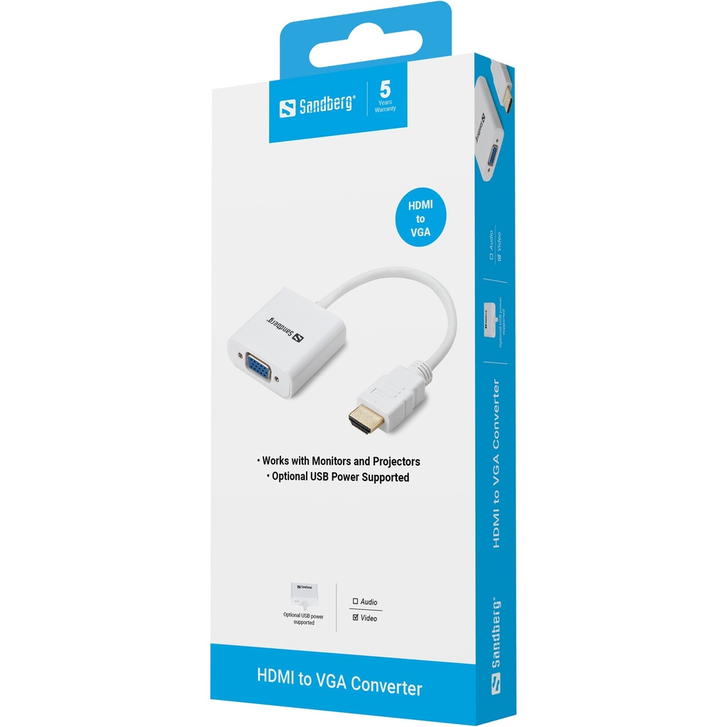 Sandberg HDMI to VGA Converter – productfoto