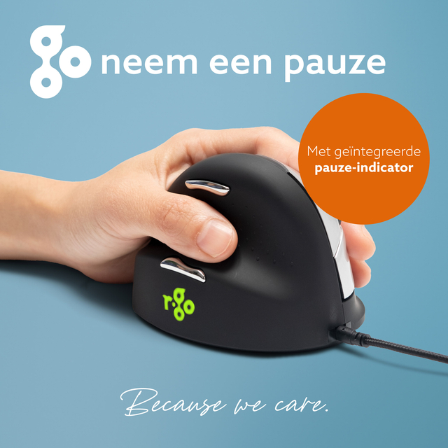 Muis R-Go Ergonomisch HE Break Draad Links M — afbeelding 3