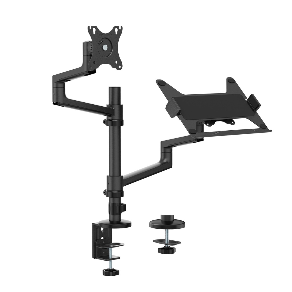 Monitorarm met laptophouder Neomounts NEXT Lite single 17-27" zwart — afbeelding 8