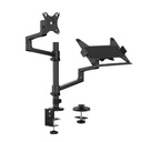 Monitorarm met laptophouder Neomounts NEXT Lite single 17-27" zwart — afbeelding 8