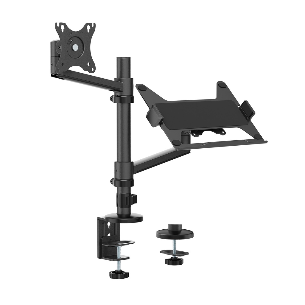 Monitorarm met laptophouder Neomounts NEXT Lite single 17-27" zwart — afbeelding 9