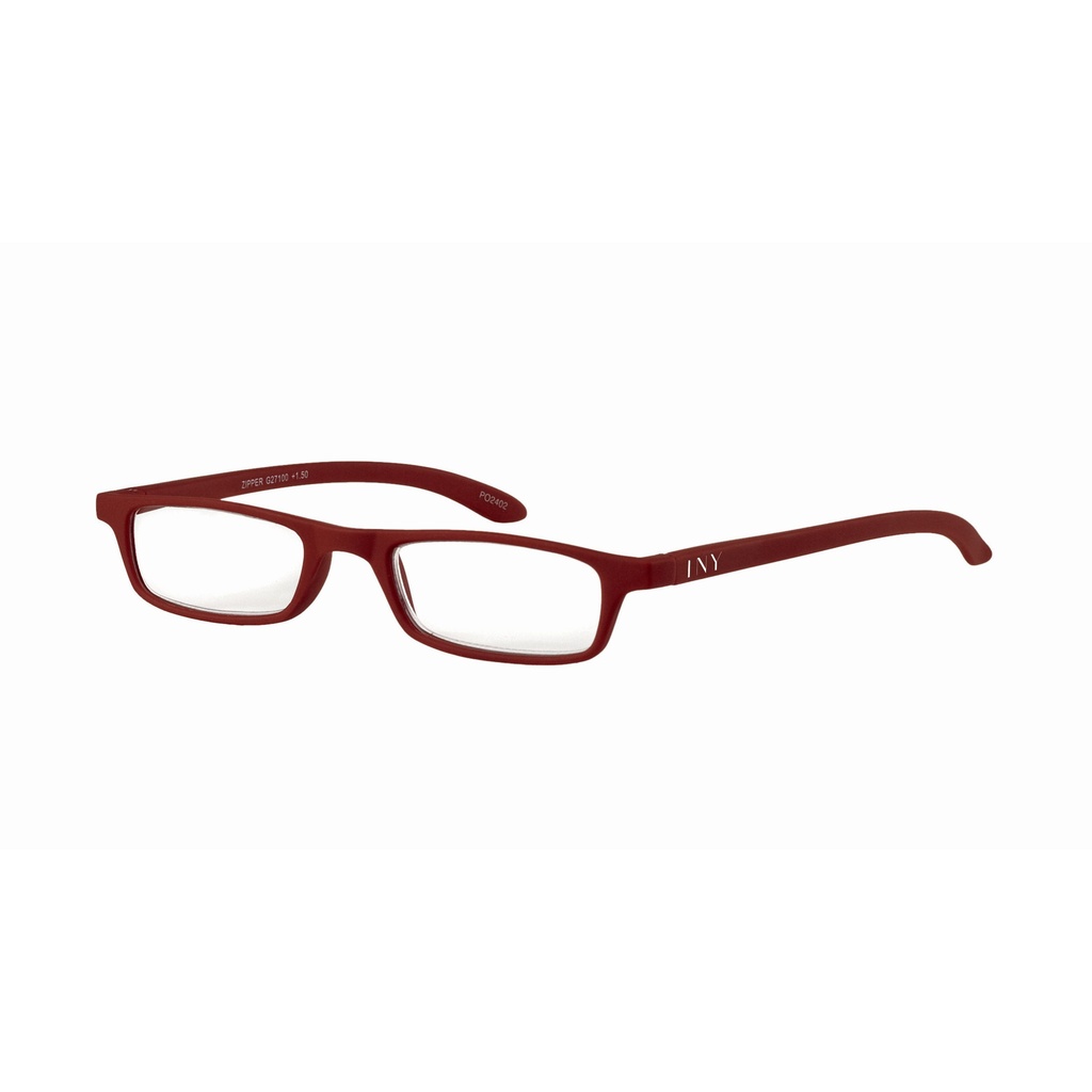 Leesbril I Need You +2.50 dpt Zipper rood — afbeelding 2