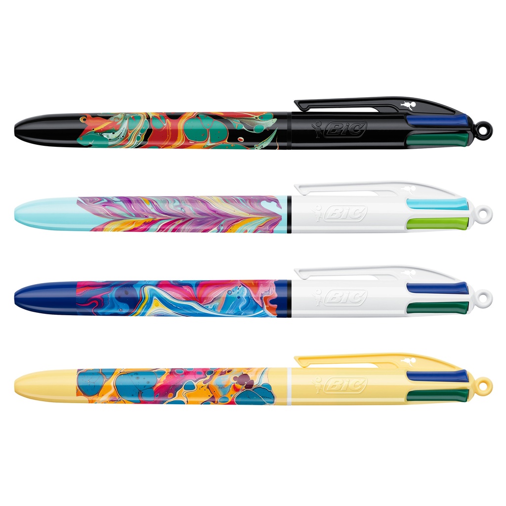 Balpen Bic 4kleuren medium Hydro ass — afbeelding 2