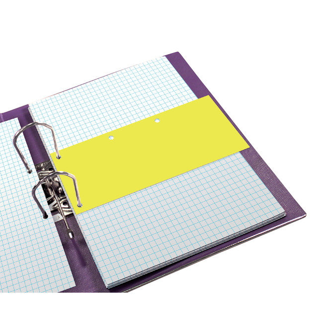 Scheidingsstrook Oxford Duo 240x105mm geel 60 stuks — afbeelding 2