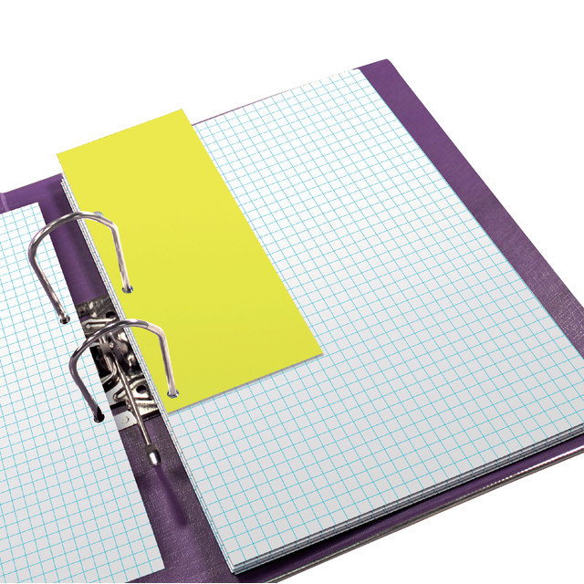 Scheidingsstrook Oxford Duo 240x105mm geel 60 stuks — afbeelding 3