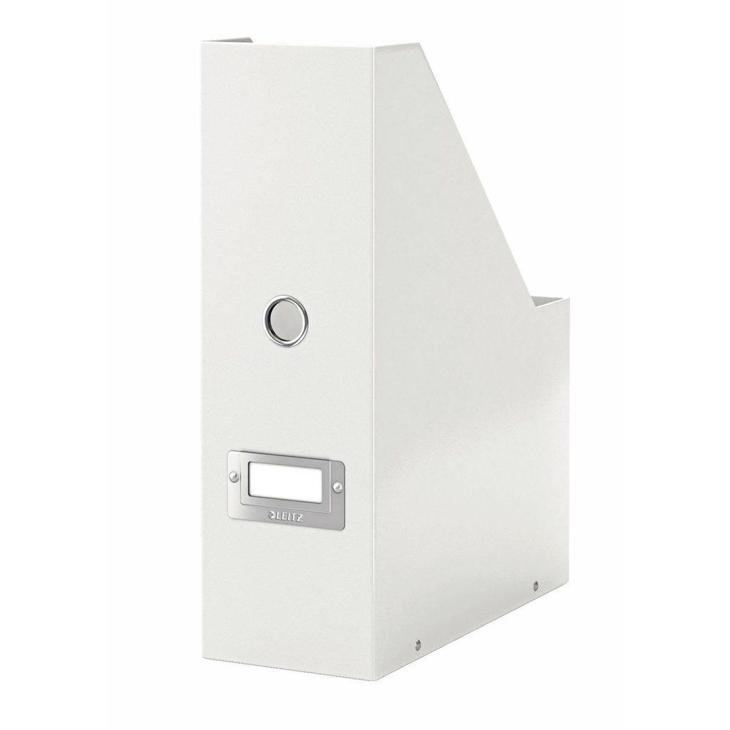 Tijdschriftencassette Leitz WOW click & store gerecycled karton wit — afbeelding 2